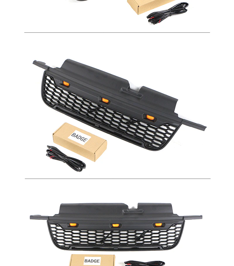 Black Front Bumper Upper Grille w/ LED Lights Fit For FORD ESCAPE / KUGA 2005-2007 - Image 5