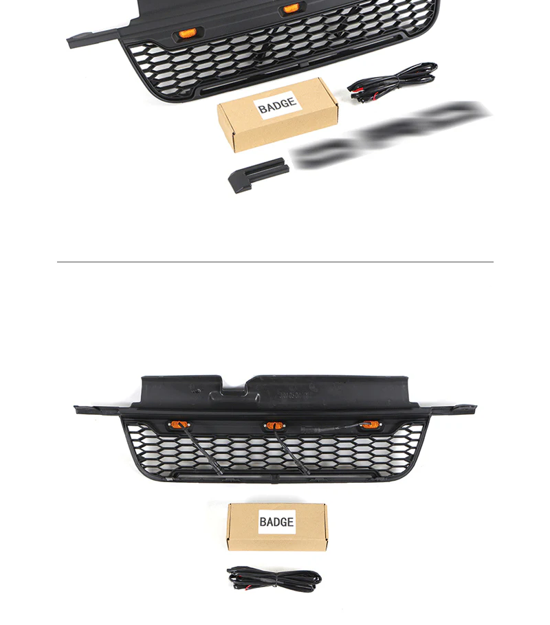 Black Front Bumper Upper Grille w/ LED Lights Fit For FORD ESCAPE / KUGA 2005-2007 - Image 7