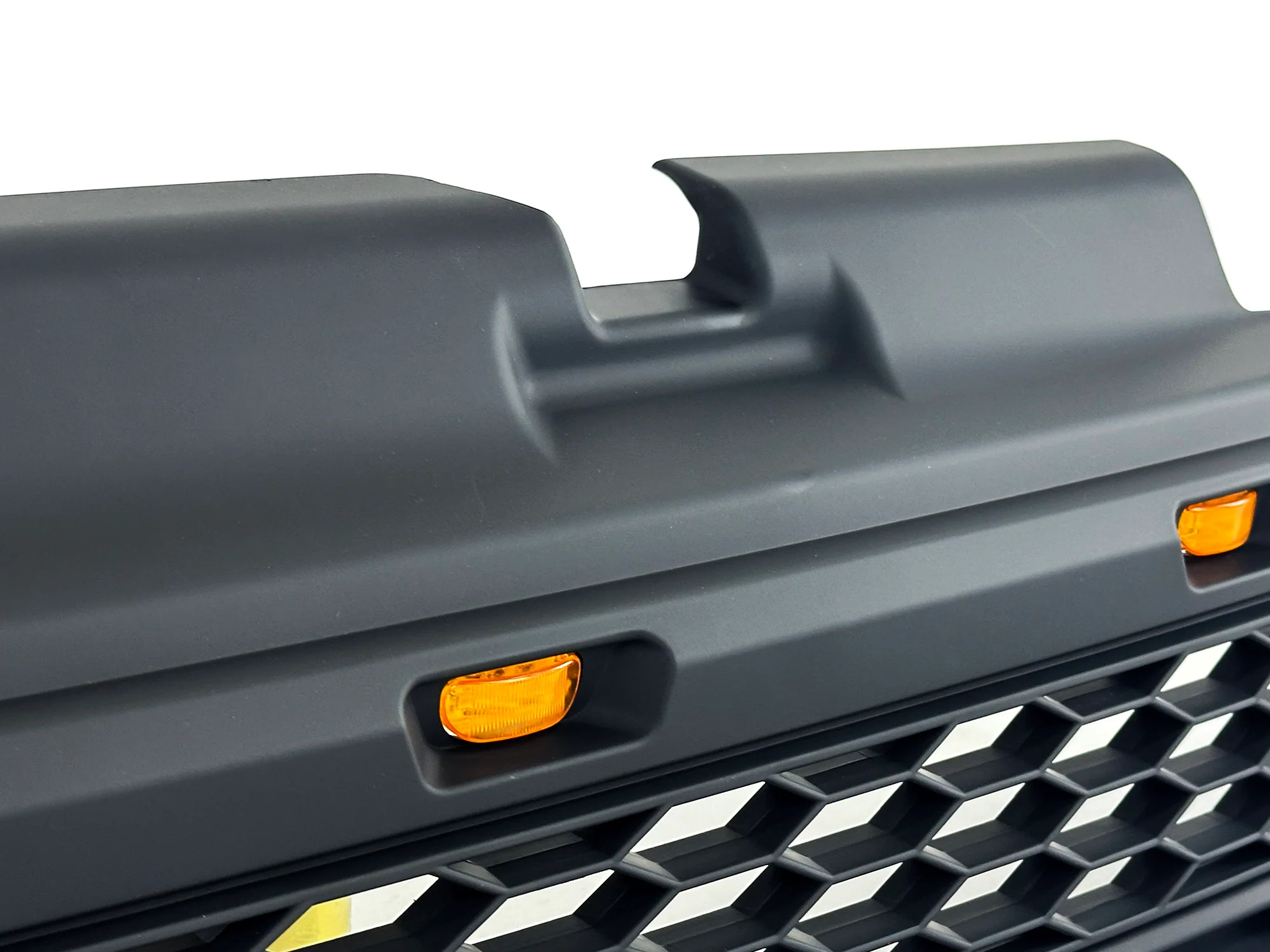Black Front Bumper Upper Grille w/ LED Lights Fits For 2001-2004 Ford Escape / Kuga - Image 11