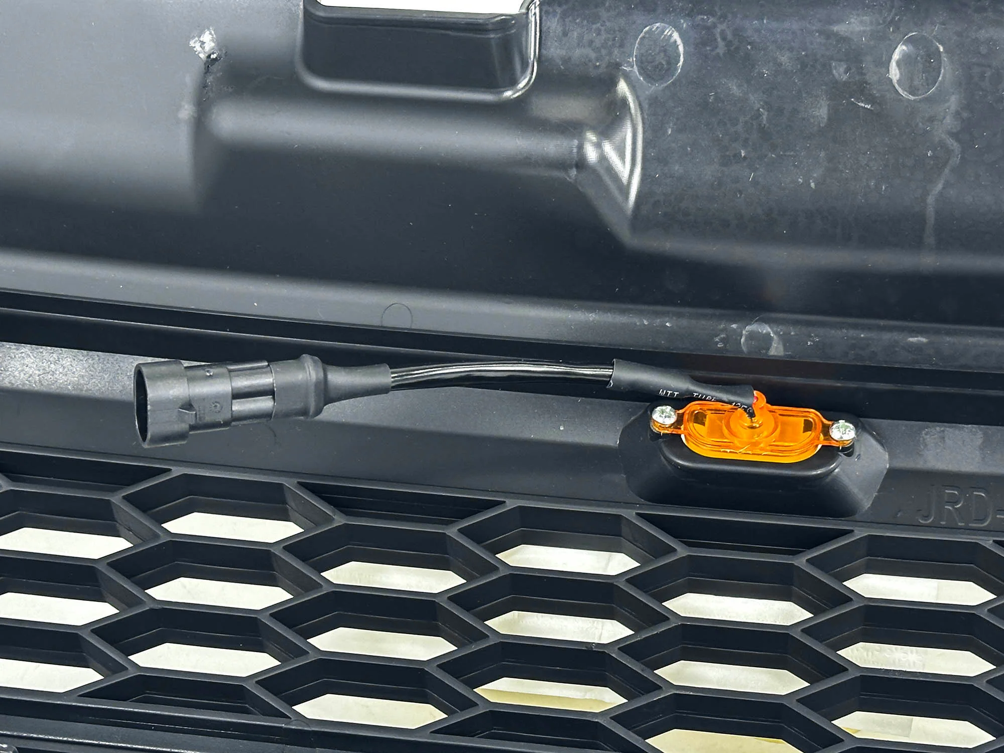 Black Front Bumper Upper Grille w/ LED Lights Fits For 2001-2004 Ford Escape / Kuga - Image 13