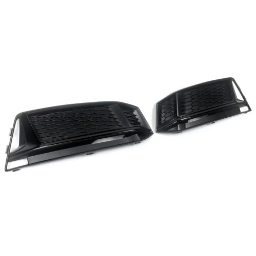 Pair Front Bumper Fog Light Grille Grill Cover for Audi A4 S-line S4 2017-2019 - Image 4