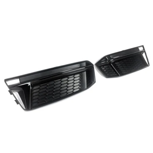 Pair Front Bumper Fog Light Grille Grill Cover for Audi A4 S-line S4 2017-2019 - Image 7
