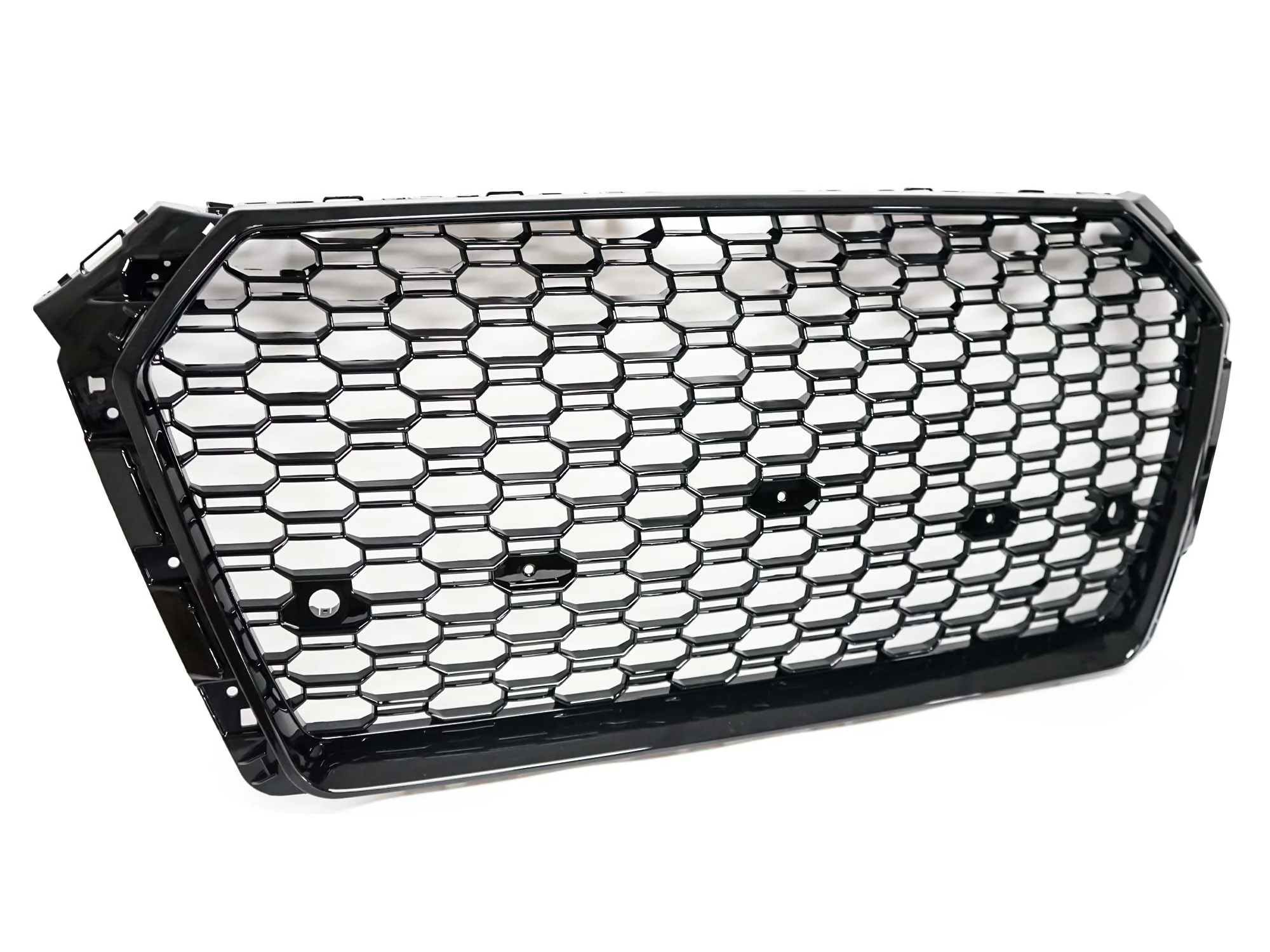 Honeycomb Mesh Hex Grille Black Fits 2017-18 Audi A4/S4 B9 RS4 Style - Image 6