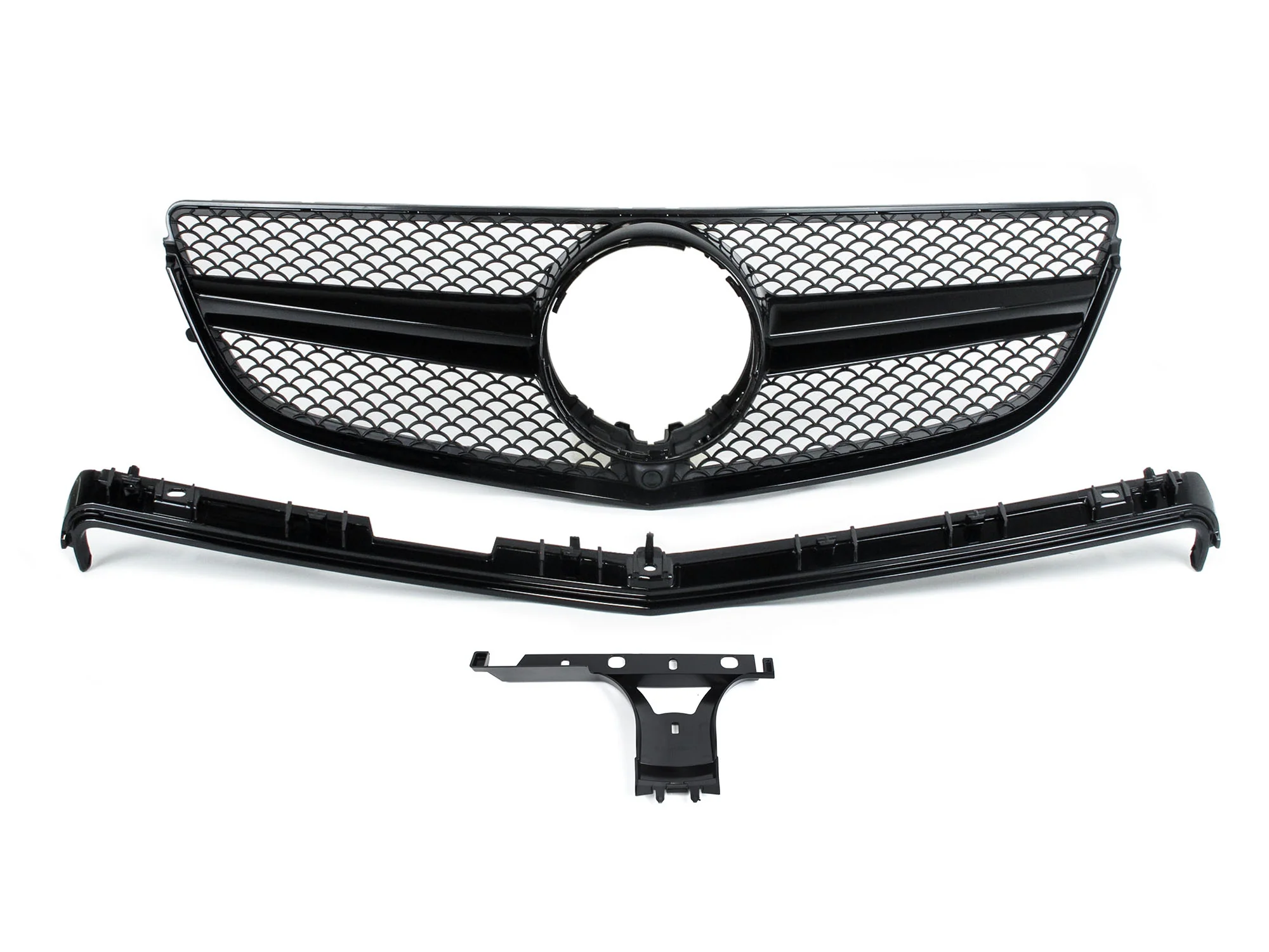 Black Front Mesh Grill fit for Mercedes C207 A207 Coupe 2014-2017 fg287 - Image 13