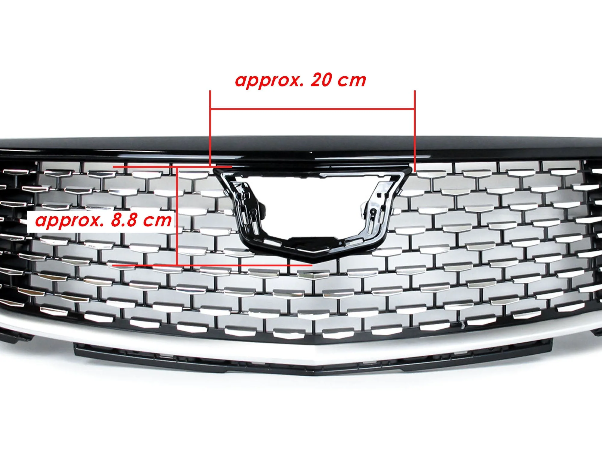 Silver Diamond Front Grille for Cadillac CT4 2020-2024 - Image 7