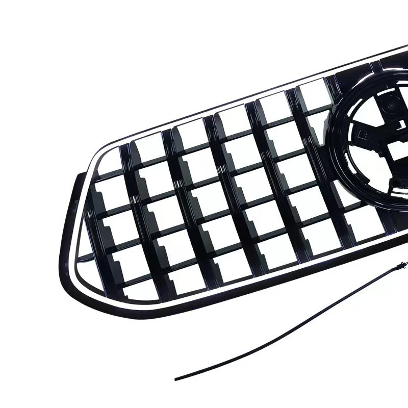 Black GT Front Bumper Grille LED Luminous Grill For Mercedes Benz GLE-Class W167 2020-2023 - Image 4