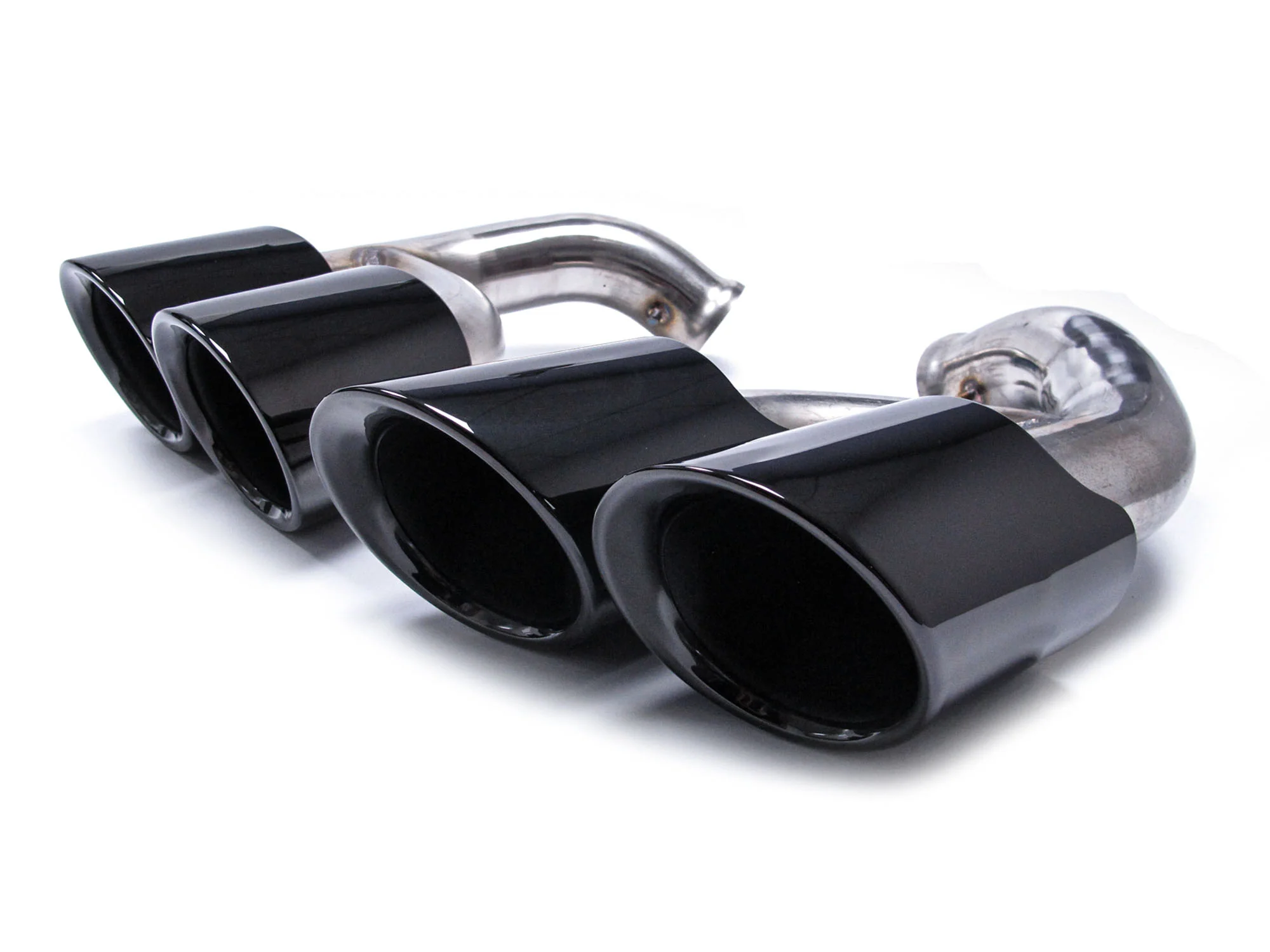 Black Exhaust Tips Sport Tailpipe (Long) for Porsche Cayenne 958.2 V6 V8 2015-2018 et105 - Image 8