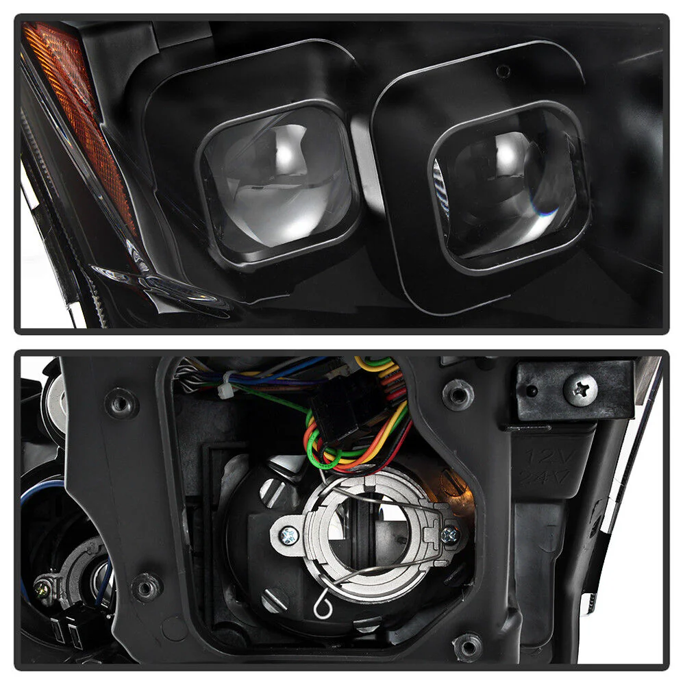 Black Headlights w/ LED Sequential Signal Switchback DRL For 2010-2013 Infiniti G37 G25 Q40 Sedan - Image 5