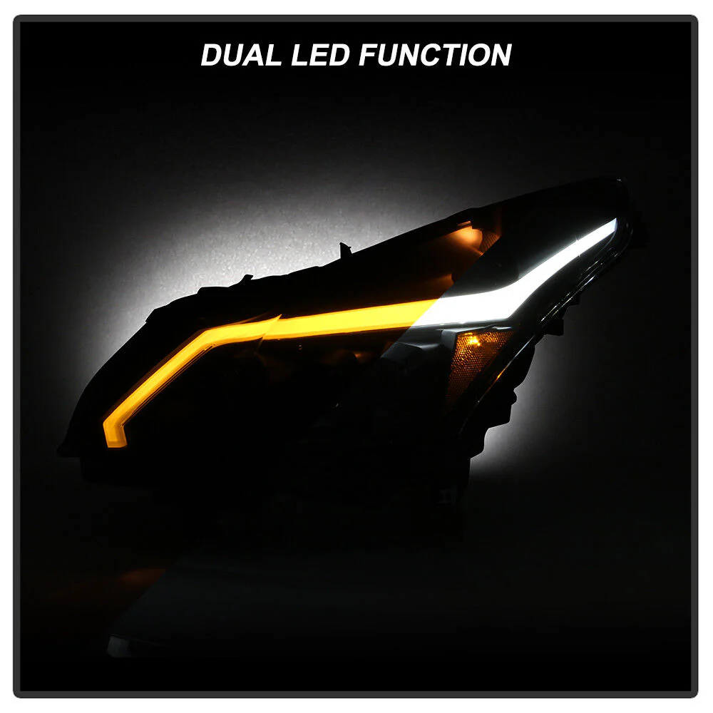 Black Headlights w/ LED Sequential Signal Switchback DRL For 2010-2013 Infiniti G37 G25 Q40 Sedan - Image 9