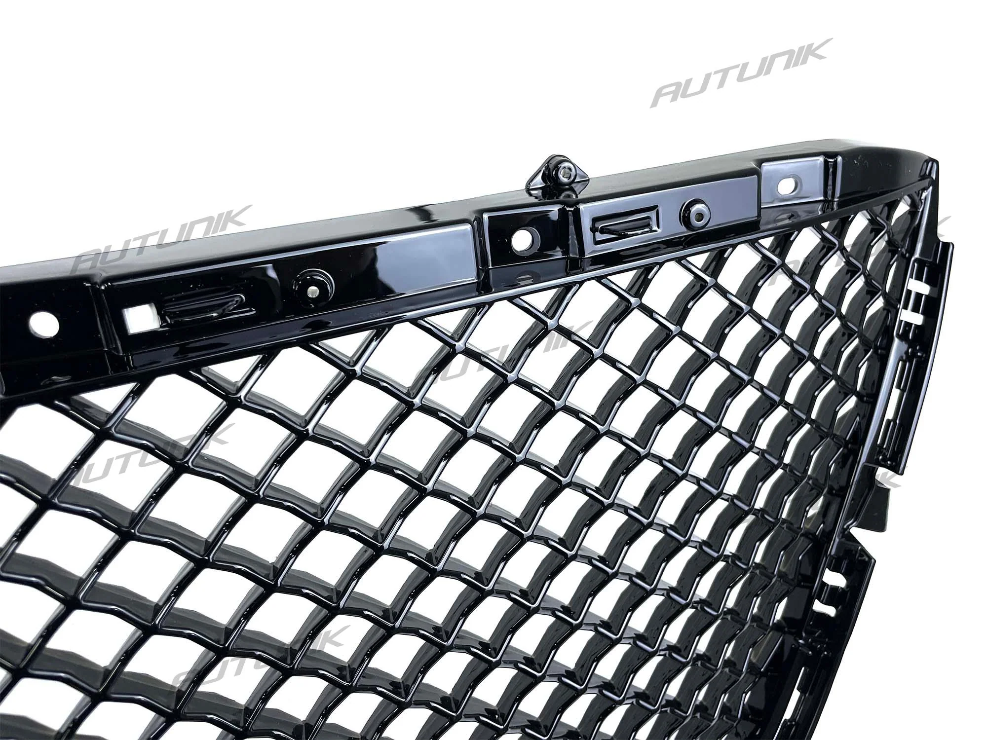 Black Honeycomb Front Mesh Grill for Cadillac CT6 2019-2022 ( with Frame) No Camera Hole - Image 11