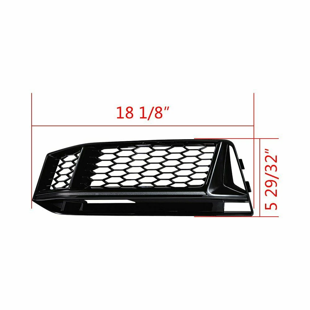 Pair L+R Fog Light Grill Bezel Cover For 2017 2018 Audi A4 B9 S-line/S4 B9 - Image 9