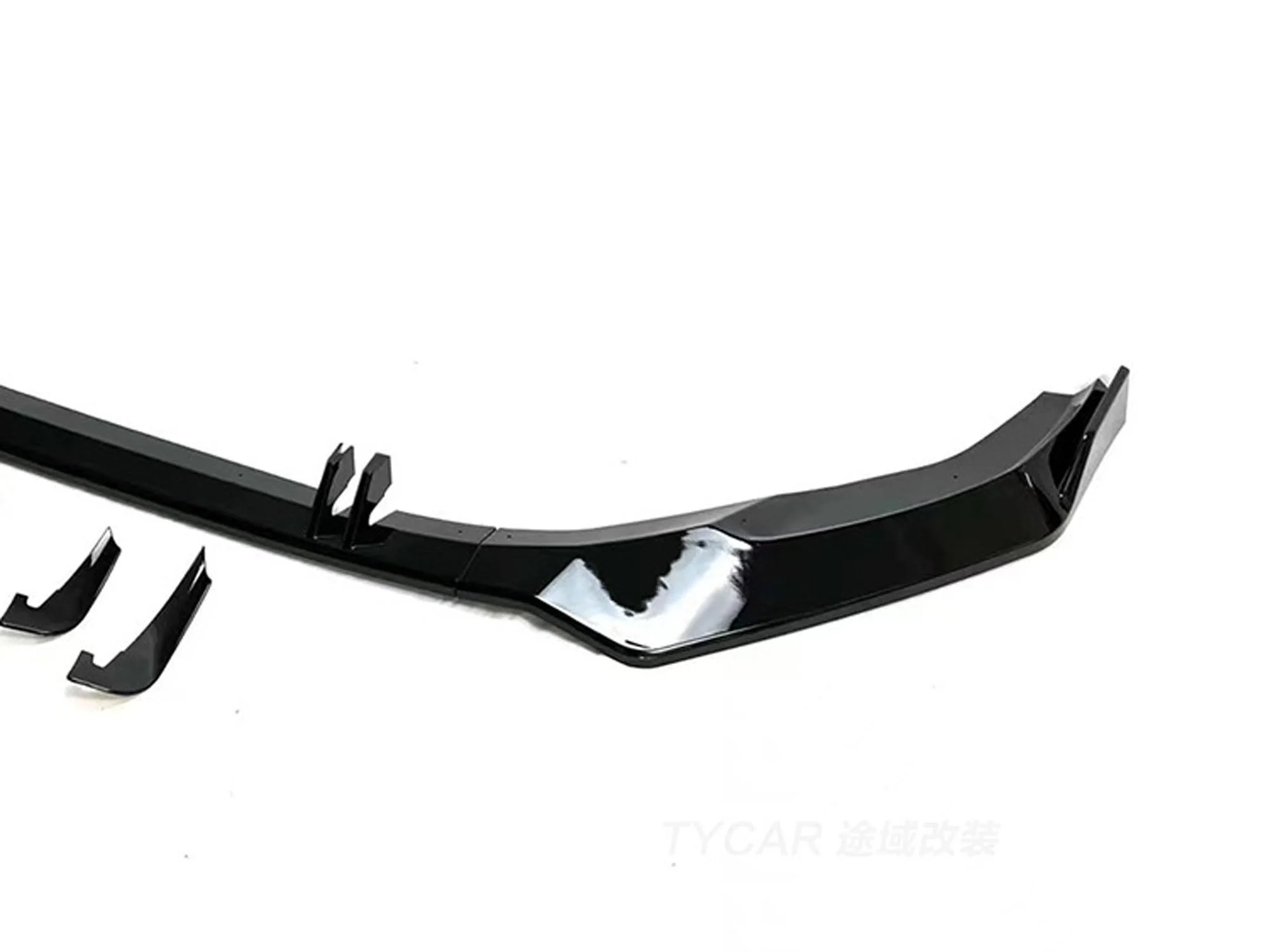Glossy Black Front Lip Splitters for AUDI A4 B9 S line 2021-2023 - Image 10