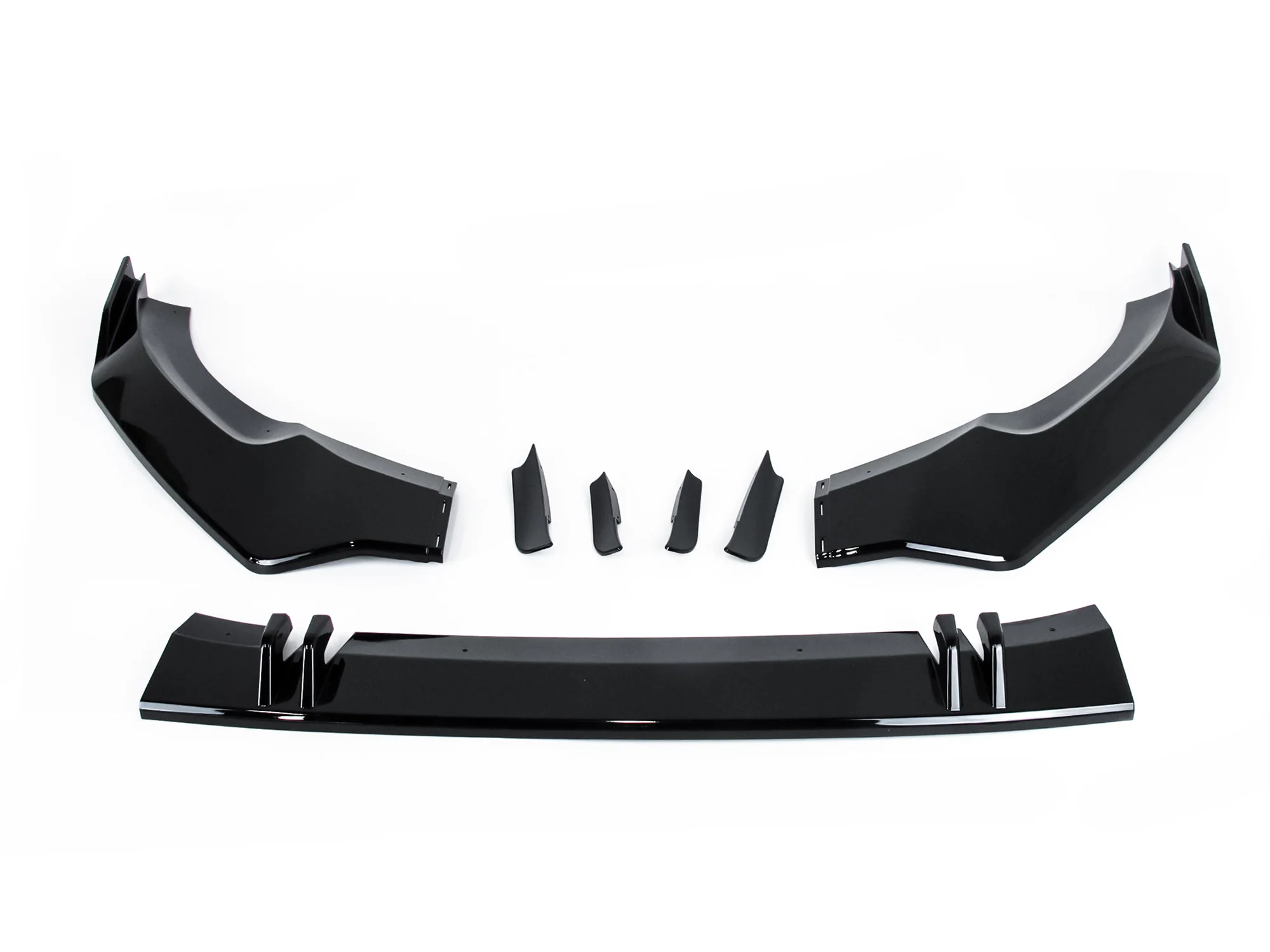 Glossy Black Front Bumper Lip for AUDI A5 B9 S-line F5 2021-2023 - Image 3