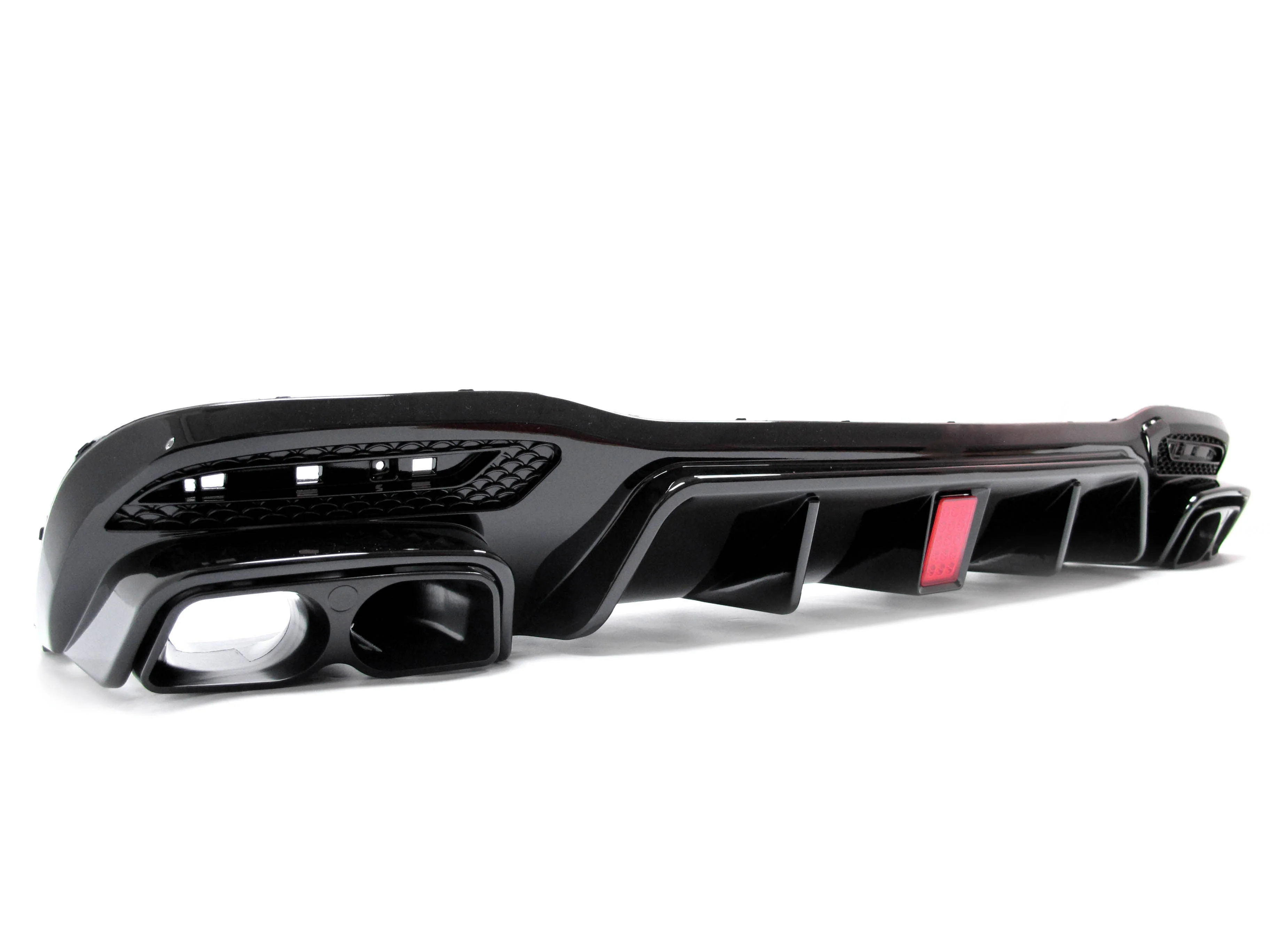 Gloss Black Rear Diffuser Exhaust Tailpipe for Mercedes W166 X166 GLE 350 AMG 2015-2018 - Image 5