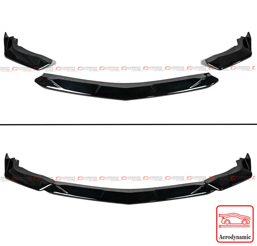 Black Pearl Front Bumper Lip Splitter fit for 2023-2025 Acura Integra DE4 - Image 2