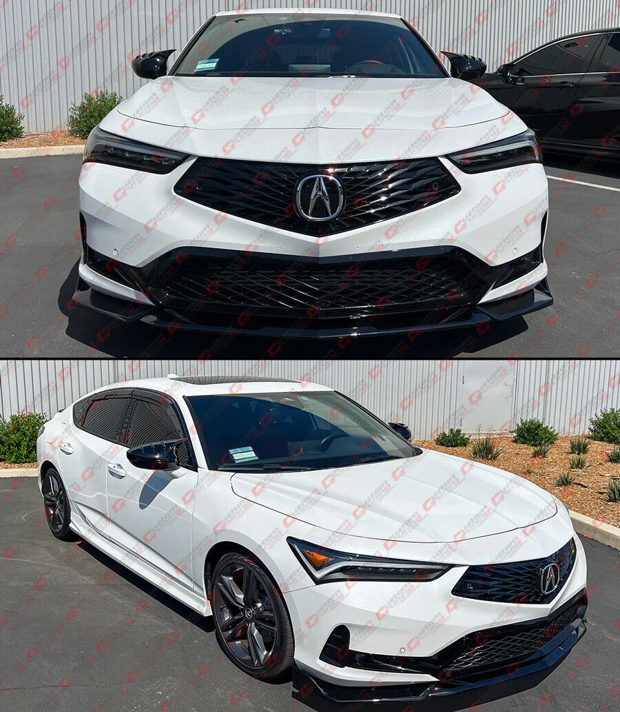 Black Pearl Front Bumper Lip Splitter fit for 2023-2025 Acura Integra DE4 - Image 6