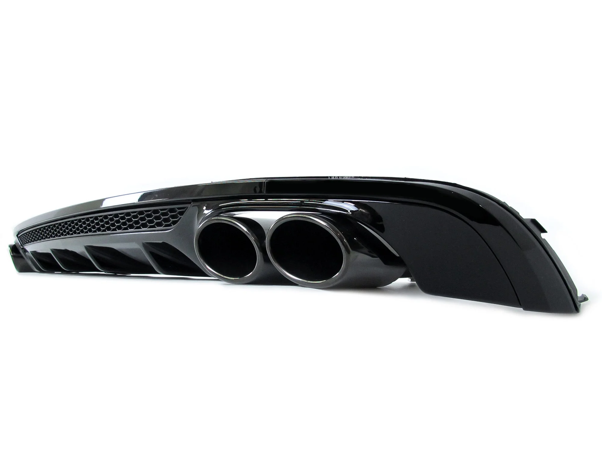 Black Rear Diffuser + Exhaust Tips For Audi B9 A4 S-line 2017-2019 - Image 6