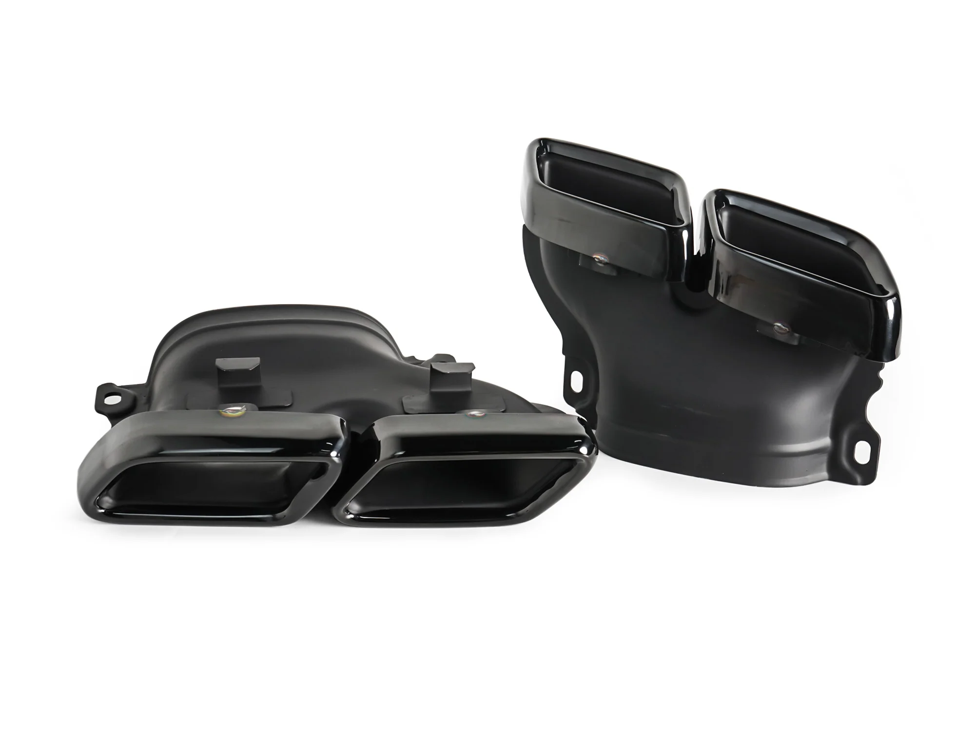 Black Rear Diffuser + Exhaust Tips for Mercedes S-Class W222 AMG-Line 2018-2020 - Image 13
