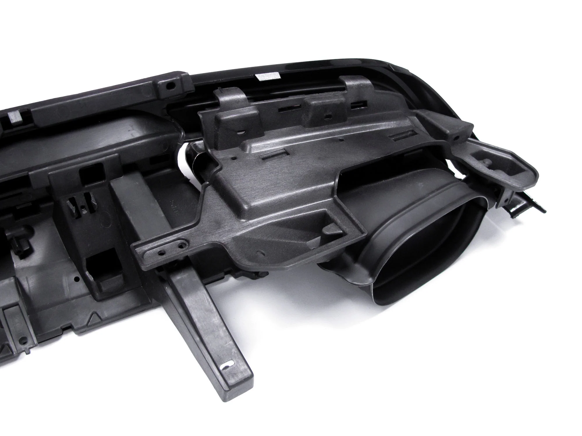 Black Rear Diffuser + Chrome Tips for Mercedes W222 E-Class AMG PRE-LCI 2014-2017 - Image 8