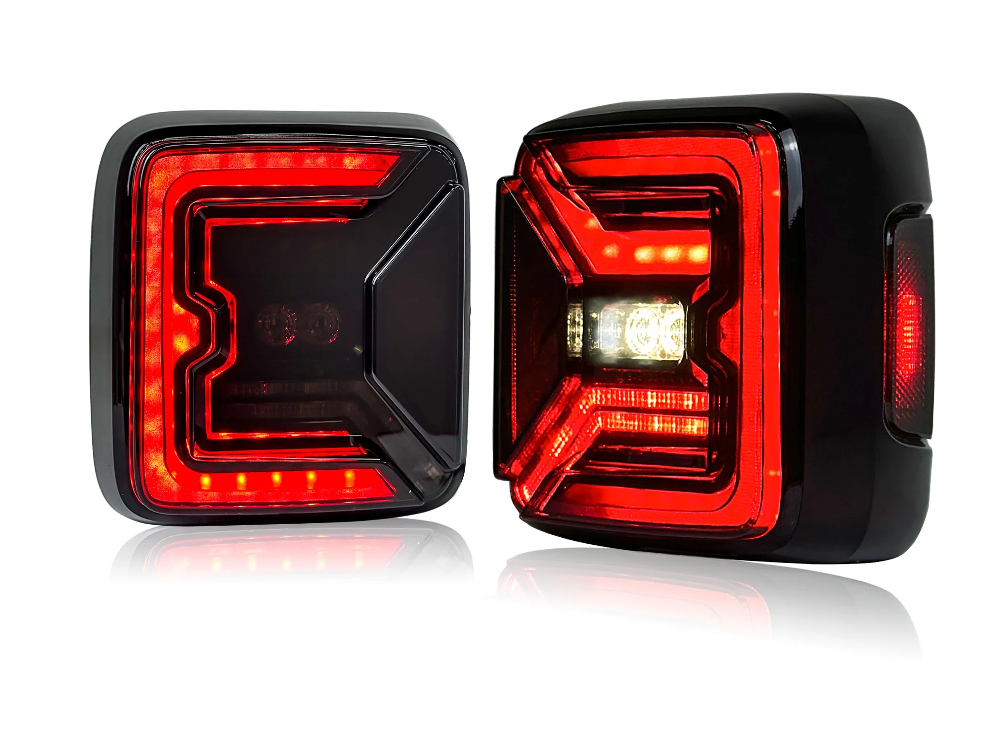 Smoke Rear LED Tail Lights For Jeep Wrangler JL JLU 2018-2025 Running Brake Lamp - Image 10