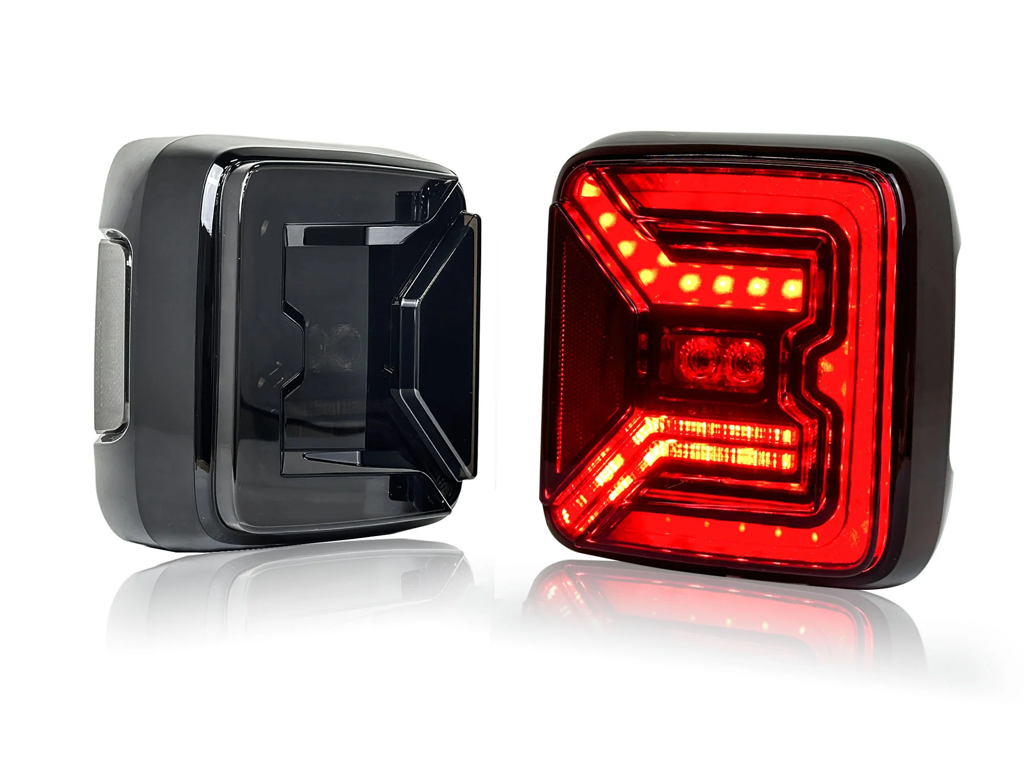 Smoke Rear LED Tail Lights For Jeep Wrangler JL JLU 2018-2025 Running Brake Lamp - Image 8