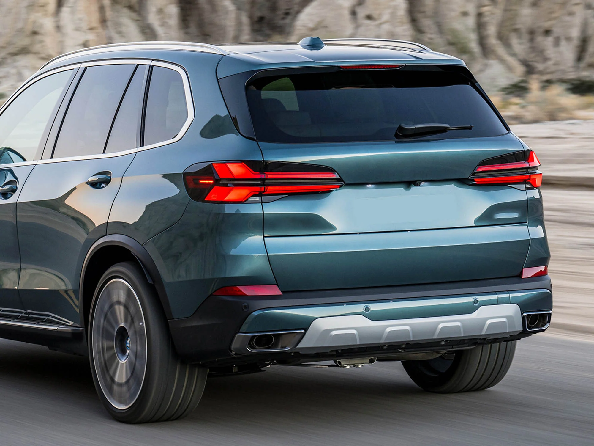 Black Steel Exhaust Tips Replacement for 2019-2025 BMW X5 G05 X6 G06 X7 G07 - Image 5