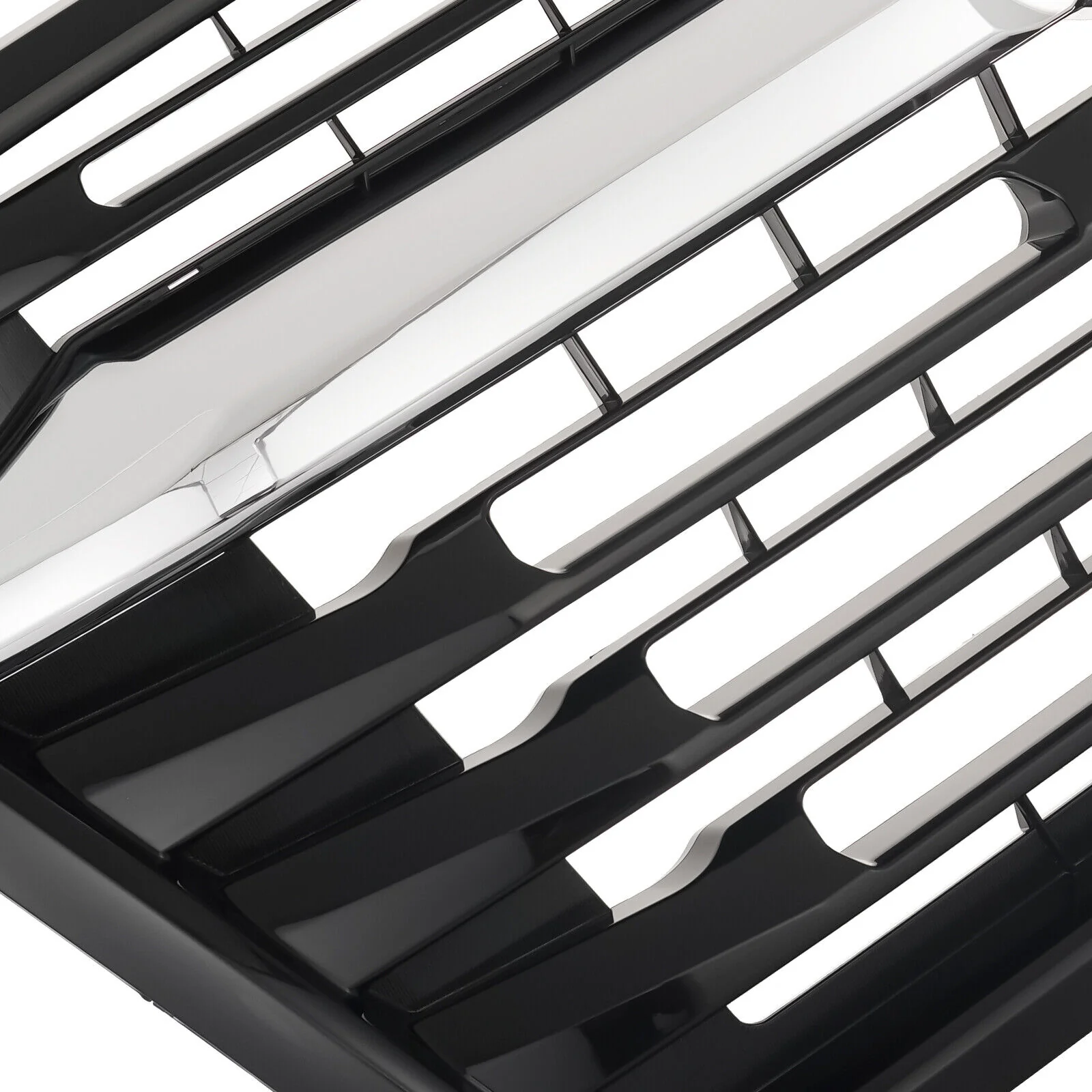 Black With Chrome Trim Front Upper Grille For 2023 2024 Subaru Ascent - Image 8