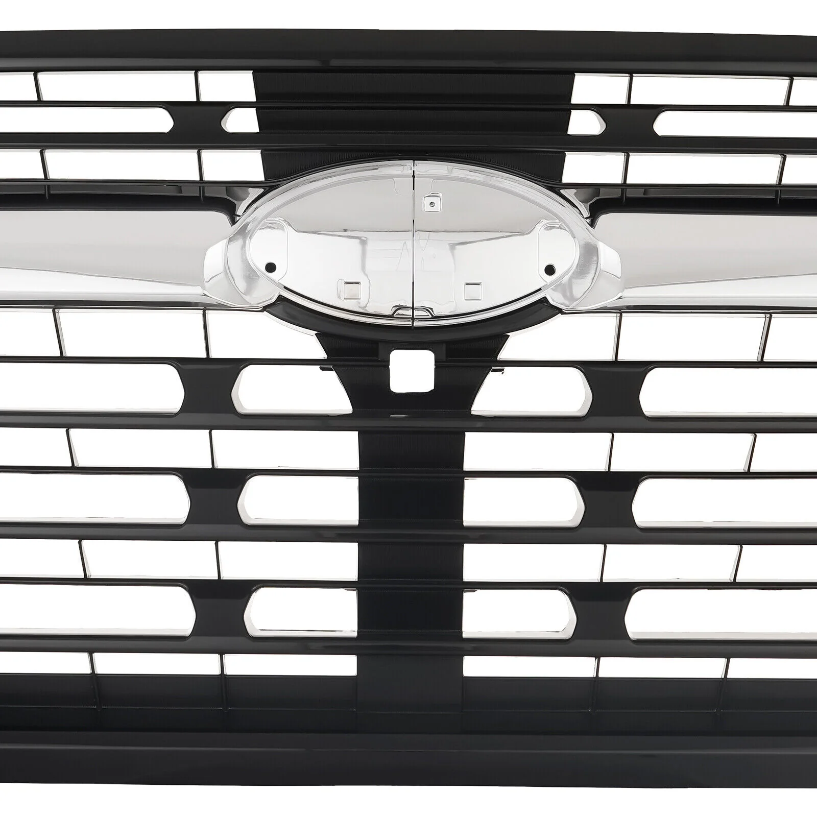 Black With Chrome Trim Front Upper Grille For 2023 2024 Subaru Ascent - Image 9
