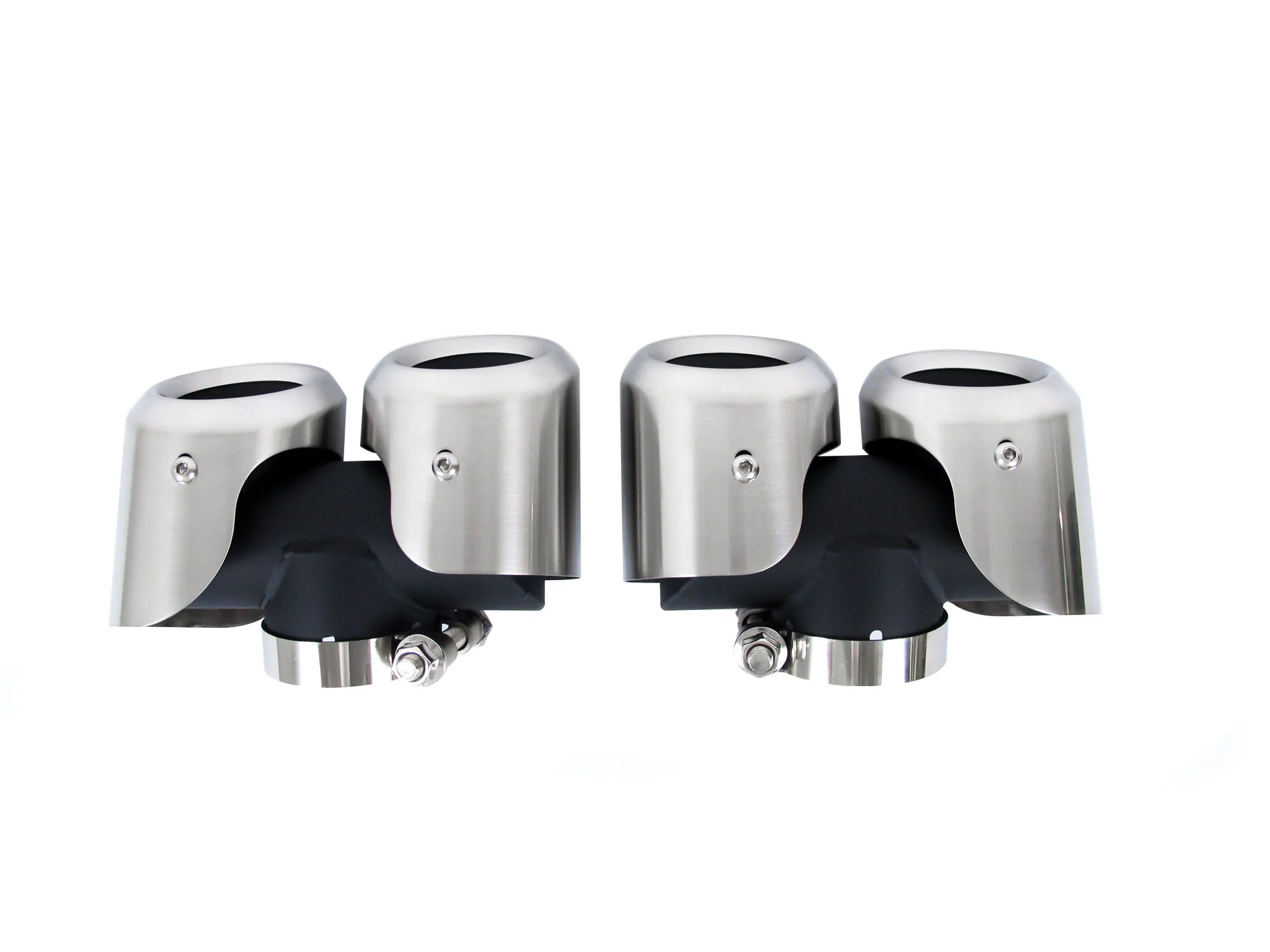 Brushed Chrome Exhaust Tips For 2020-2026 Land Rover Defender 90 110 130 2.0L - Image 6
