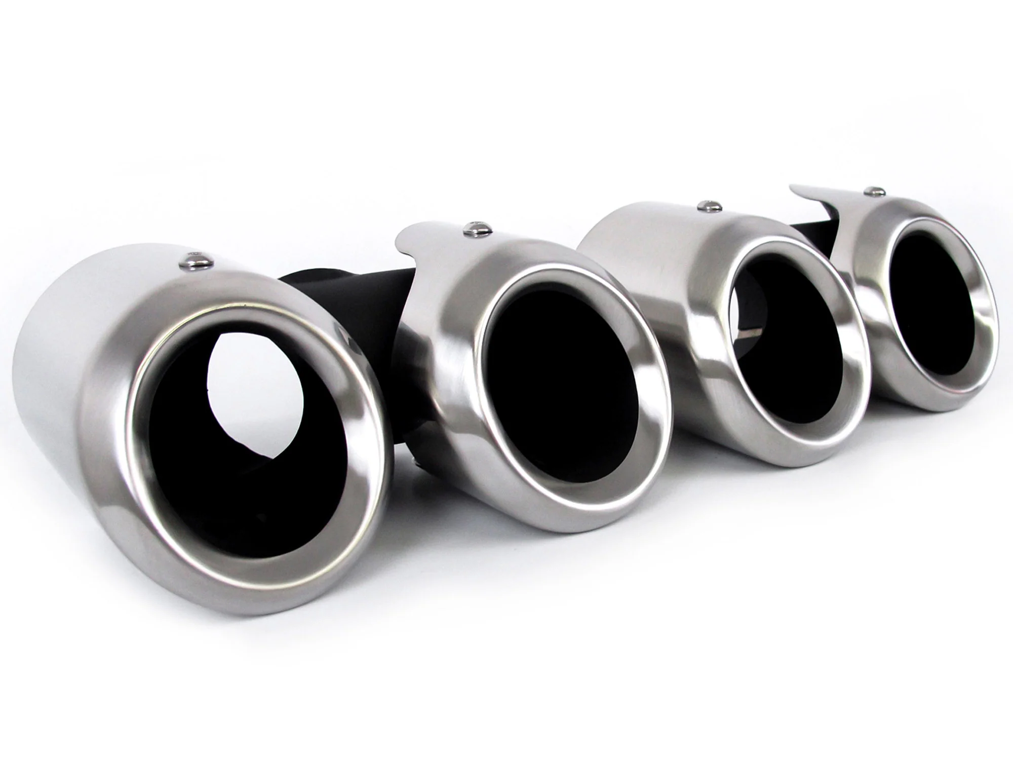 Brushed Chrome Exhaust Tips For 2020-2026 Land Rover Defender 90 110 130 2.0L - Image 7