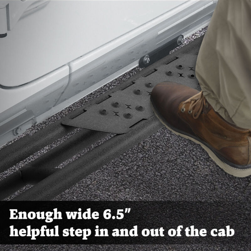 6.5" Running Board Side Step Nerf Bar For Ford Bronco 2-Door 2021-2024 - Image 6