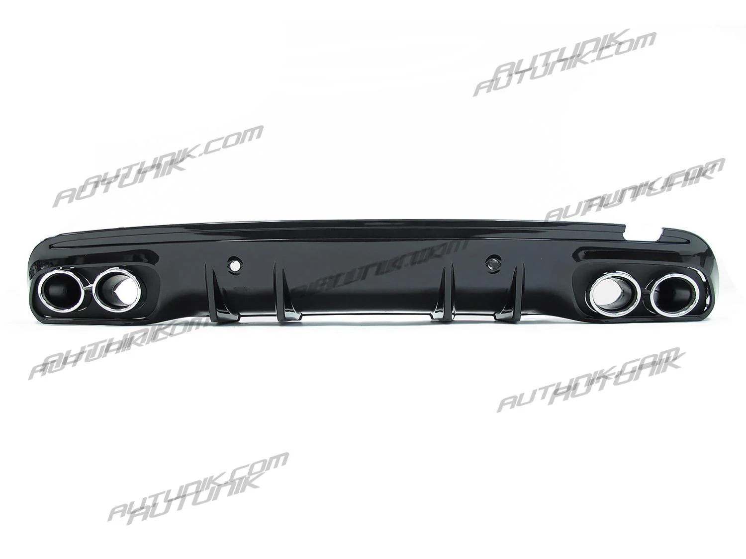 Rear Diffuser & Chrome Exhaust for Mercedes W205 Sedan C250 C300 C450 C43 AMG Pack 2015-2021 di28 - Image 9