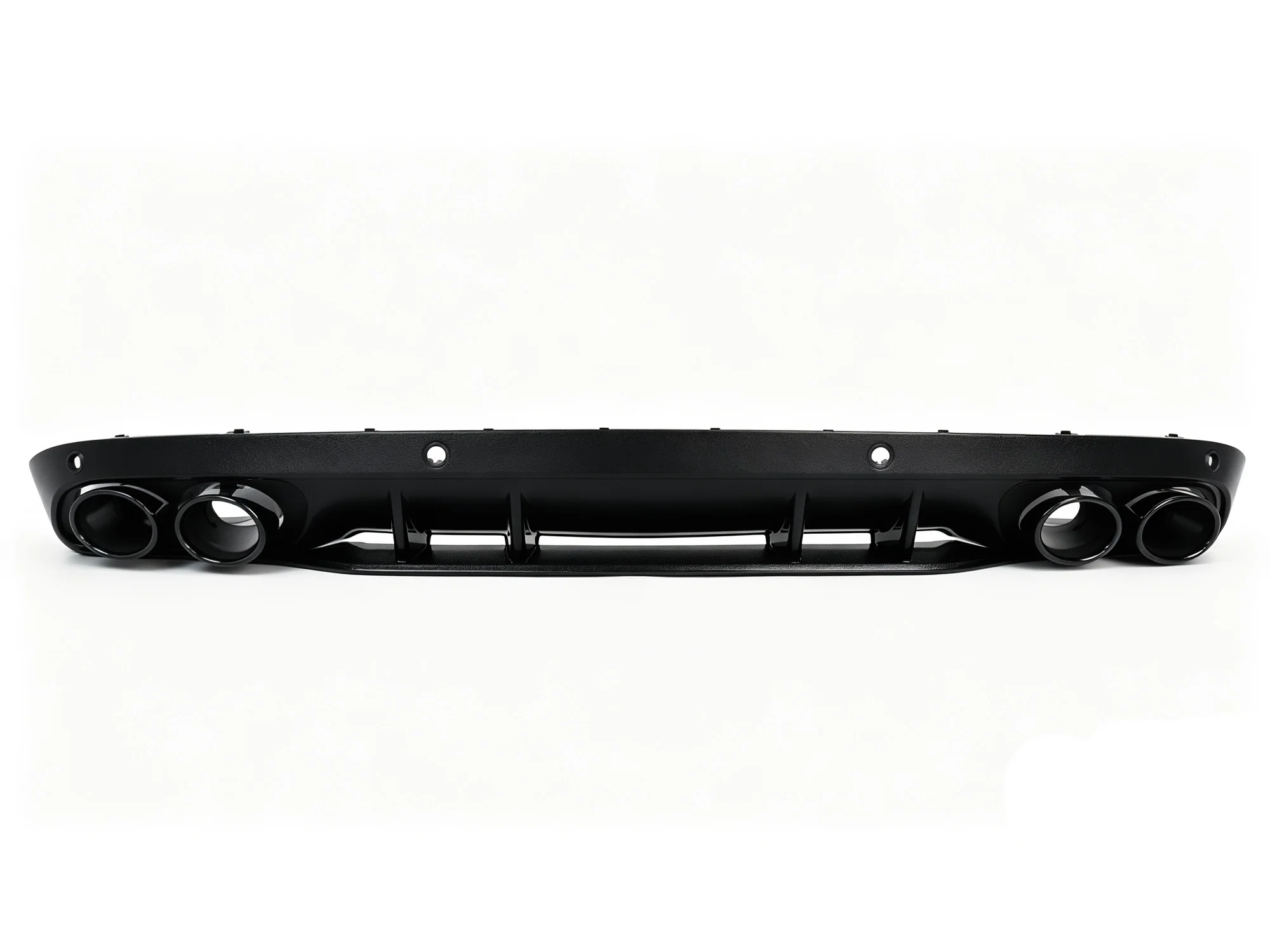 C43 Style Rear Diffuser Lip W/ Black Tips For Mercedes Benz C-Class W205 C200 C250 C300 Non AMG 2015-2021 - Image 6