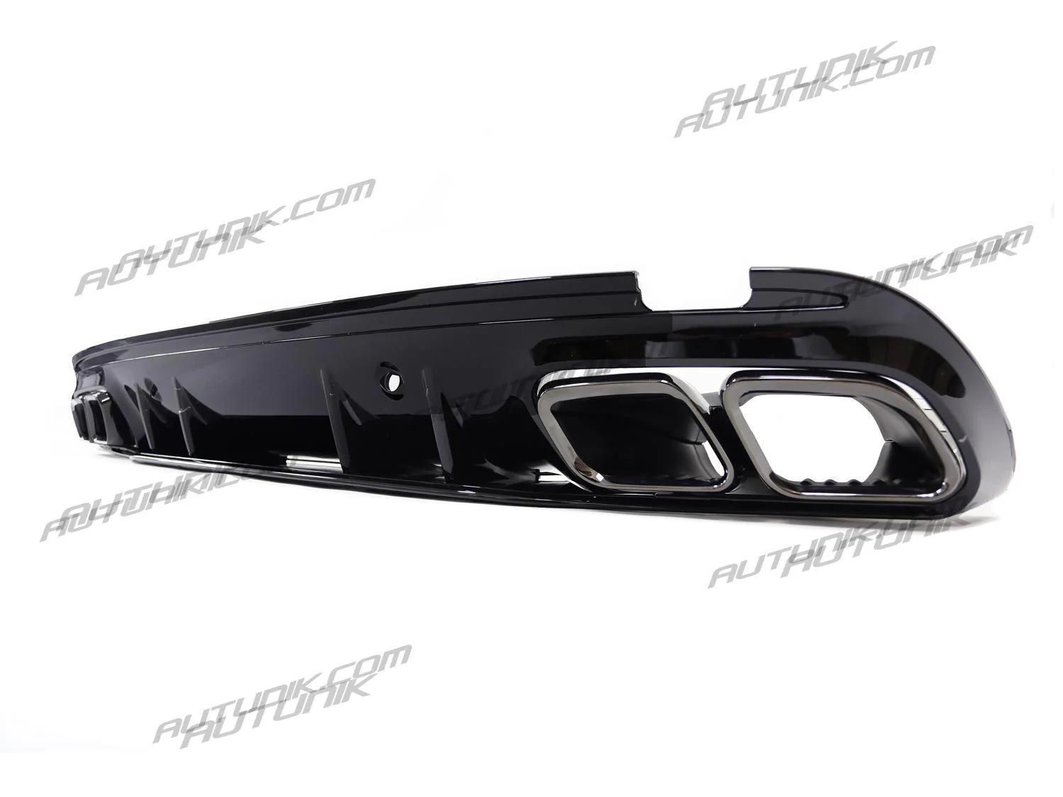 C63 Style Rear Diffuser & Black Exhaust For Mercedes W205 Sedan C250 C300 C450 C43 AMG Bumper Only - Image 10