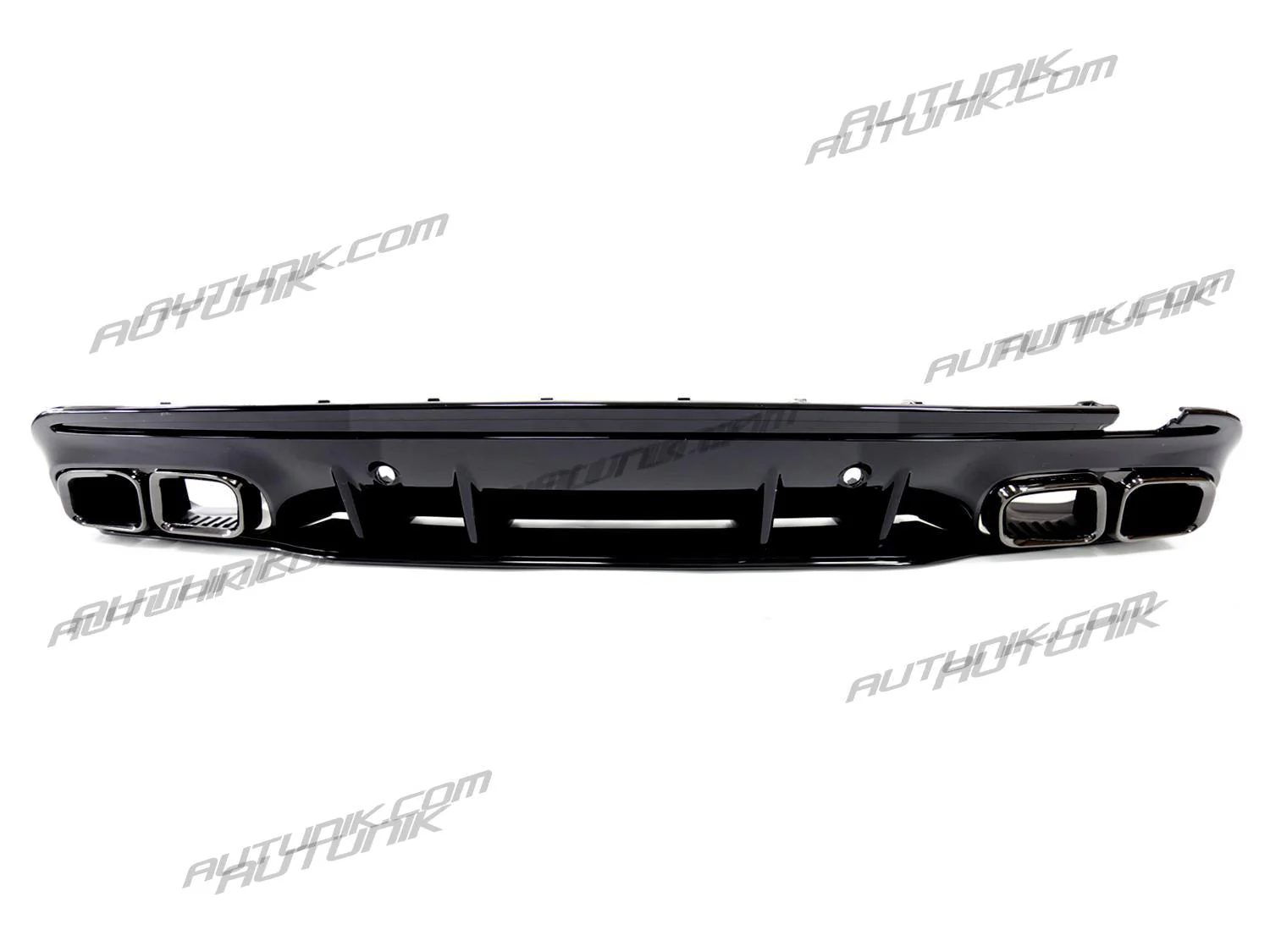C63 Style Rear Diffuser & Black Exhaust For Mercedes W205 Sedan C250 C300 C450 C43 AMG Bumper Only - Image 9