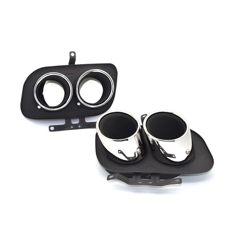 Gloss Black Dual Exhaust Tips For Porsche 911 992 Carrera S 4S 2020-2025 - Image 16