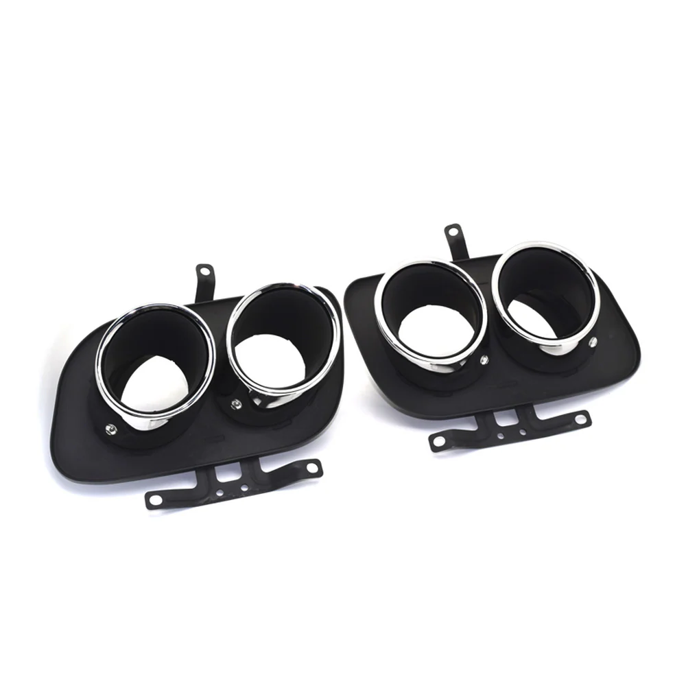 Gloss Black Dual Exhaust Tips For Porsche 911 992 Carrera S 4S 2020-2025 - Image 18