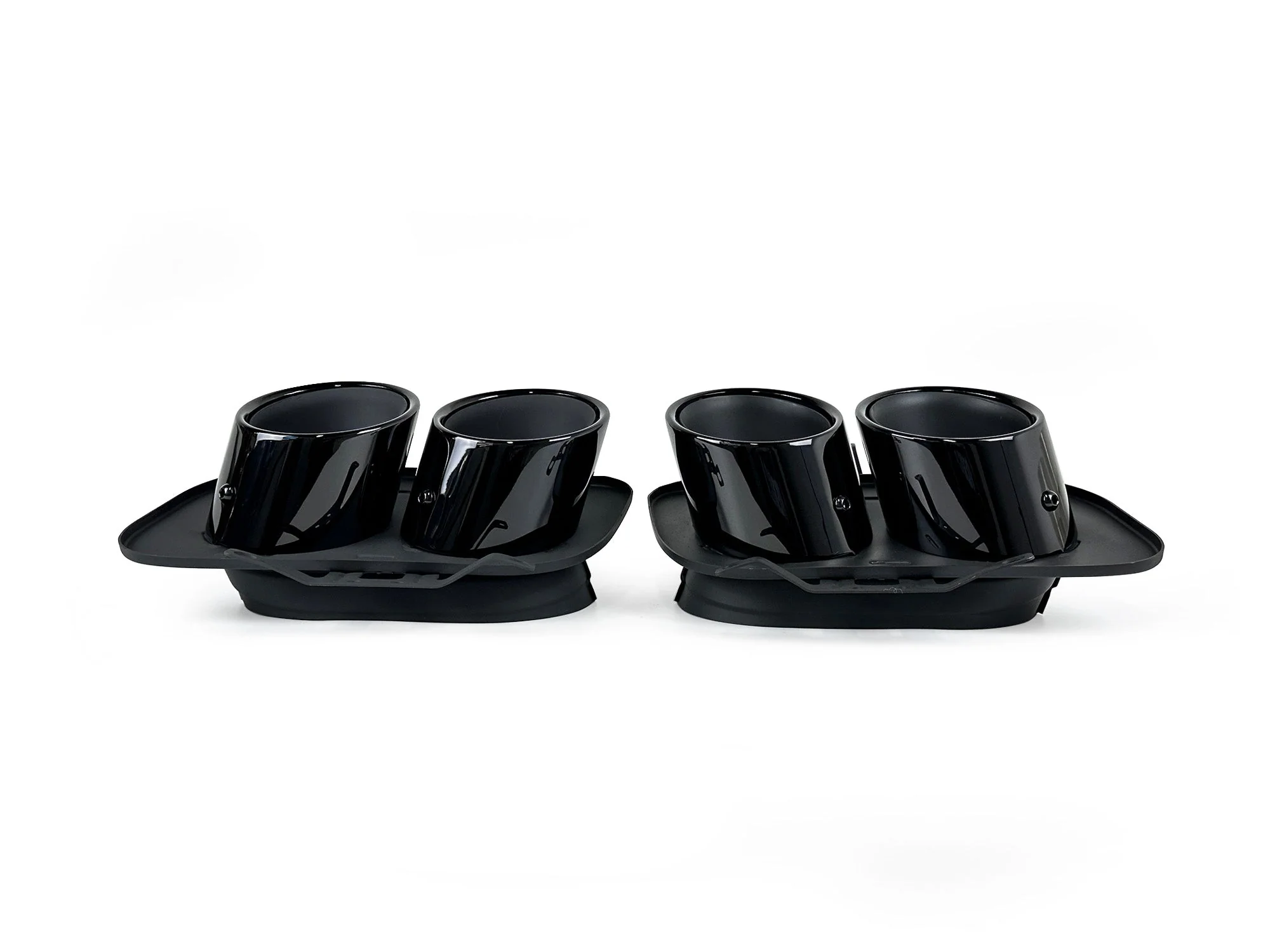 Gloss Black Dual Exhaust Tips For Porsche 911 992 Carrera S 4S 2020-2025 - Image 5
