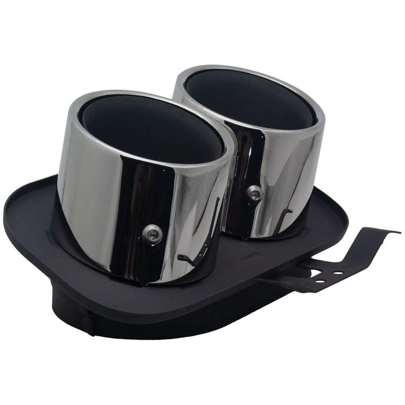 Gloss Black Dual Exhaust Tips For Porsche 911 992 Carrera S 4S 2020-2025 - Image 8