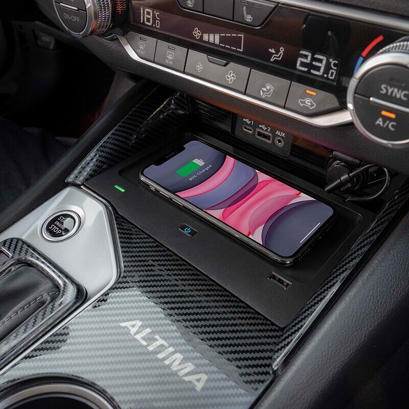 Car Wireless Charger Phone Fast Charging Tray Pad For Nissan Altima 2019-2022 - Image 3