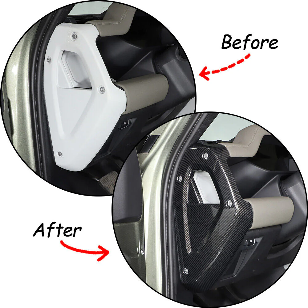 Carbon Fiber ABS Dashboard Side Panel Cover For Land Rover Defender 90 110 2020+ - Image 10