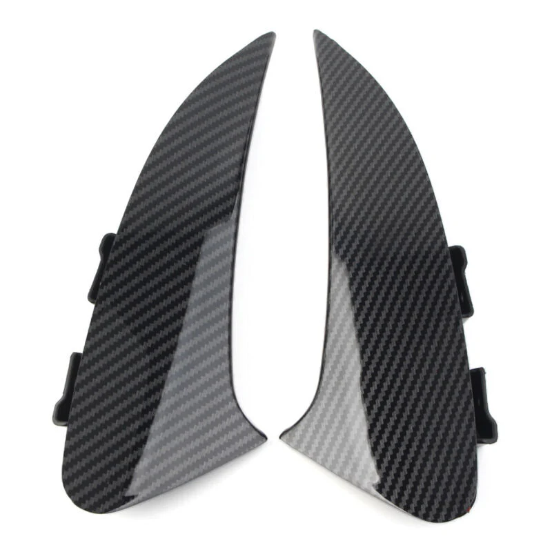 For 2020-2023 Mercedes CLA C118 AMG Bumper Carbon Fiber Look Rear Splitter Canard Air Vents - Image 3