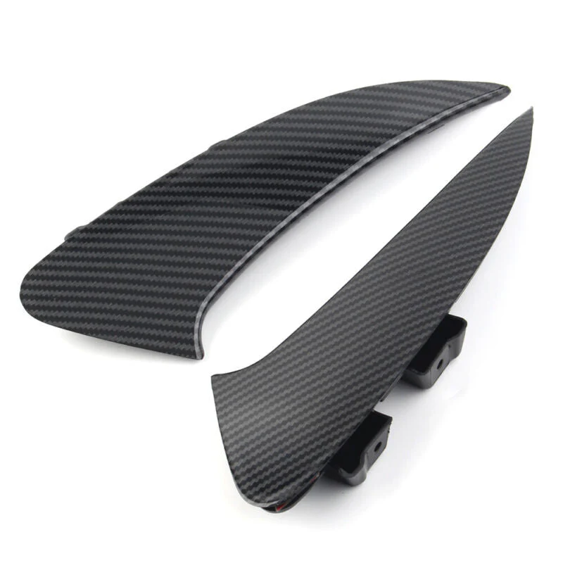 For 2020-2023 Mercedes CLA C118 AMG Bumper Carbon Fiber Look Rear Splitter Canard Air Vents - Image 4