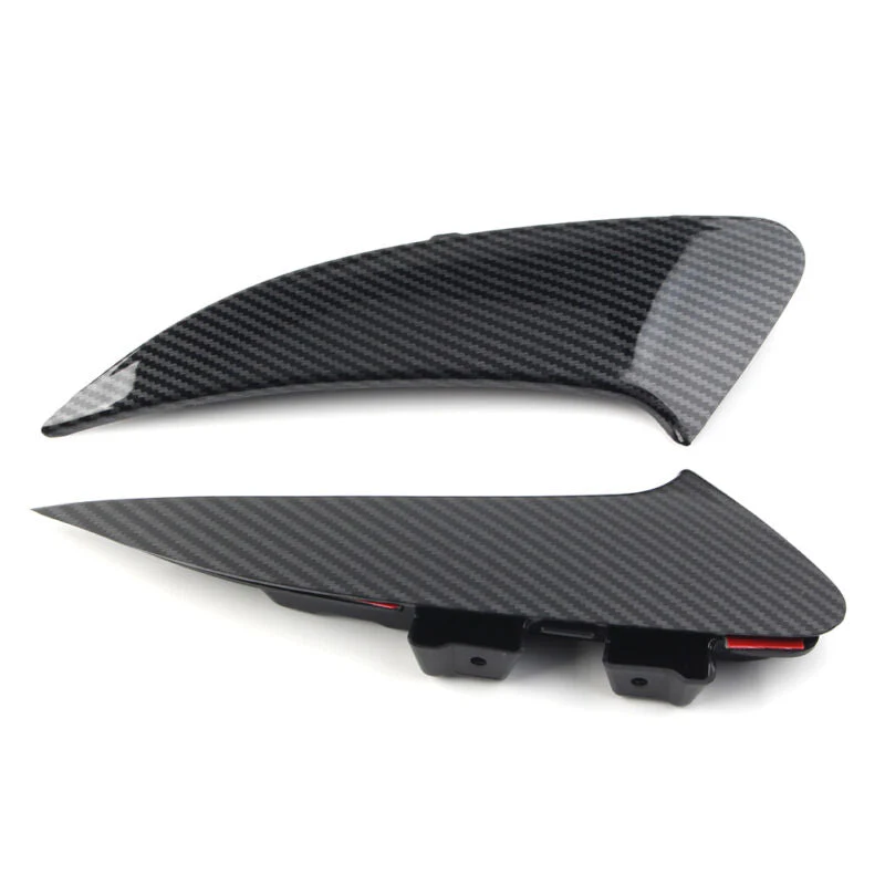 For 2020-2023 Mercedes CLA C118 AMG Bumper Carbon Fiber Look Rear Splitter Canard Air Vents - Image 7
