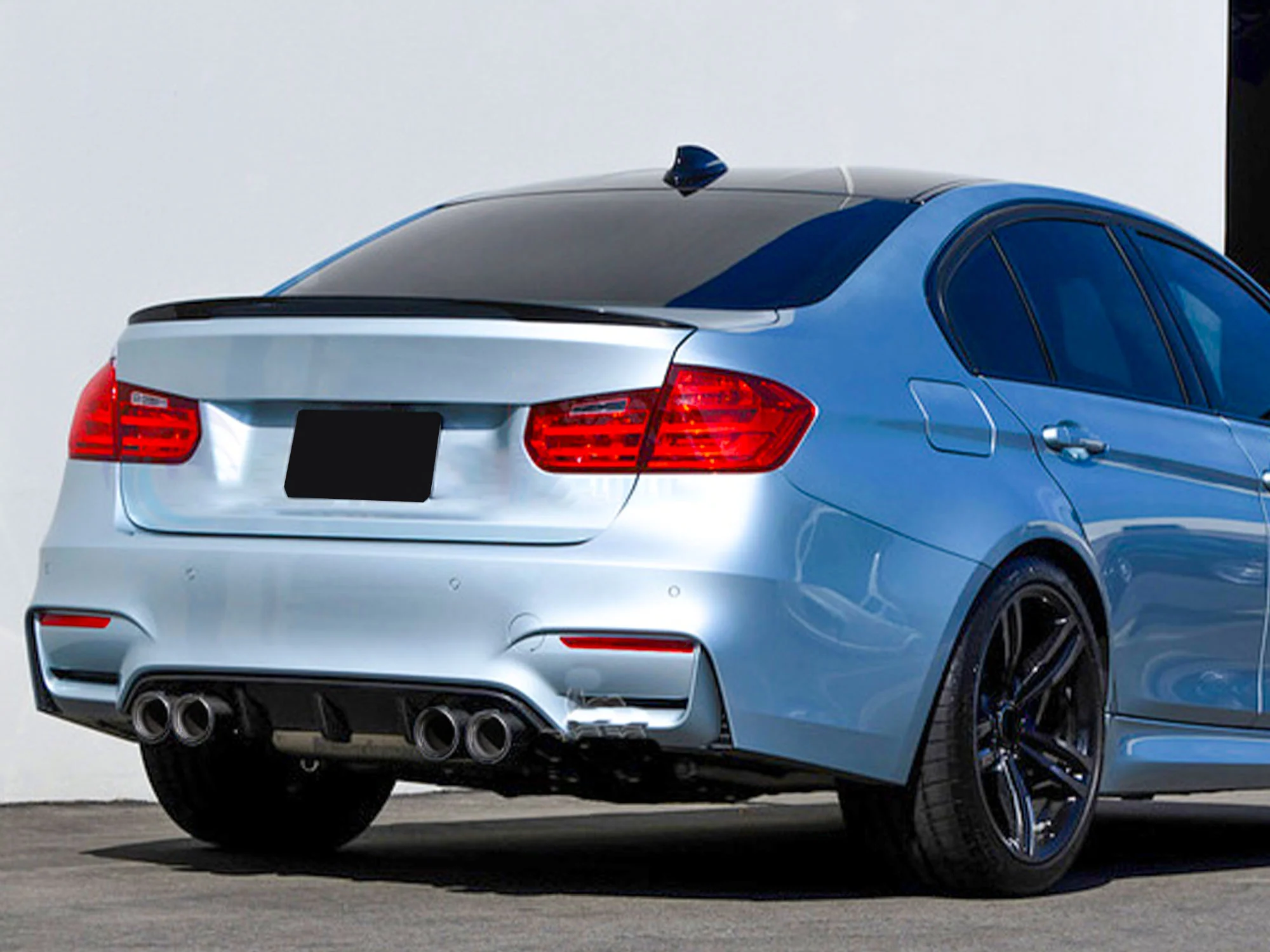 Dual 2.5" Inlet Carbon Exhaust Tip For BMW 5 Series E60 F10 528i 530i 540i 535i 2005-2016 - Image 2