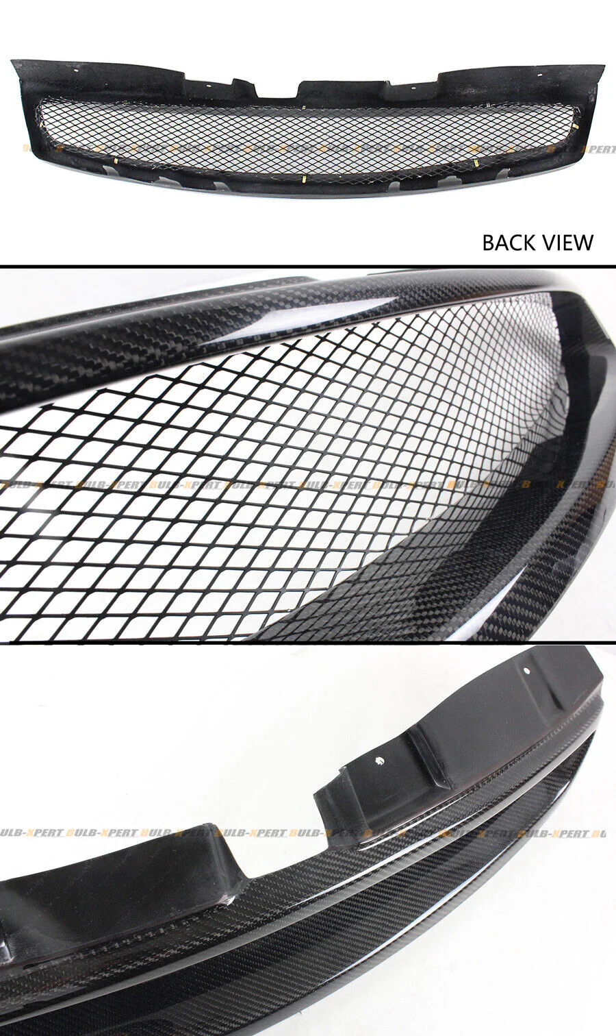 Carbon Fiber Front Bumper Mesh Grille Radiator For 2003-2007 Infiniti G35 Coupe - Image 2