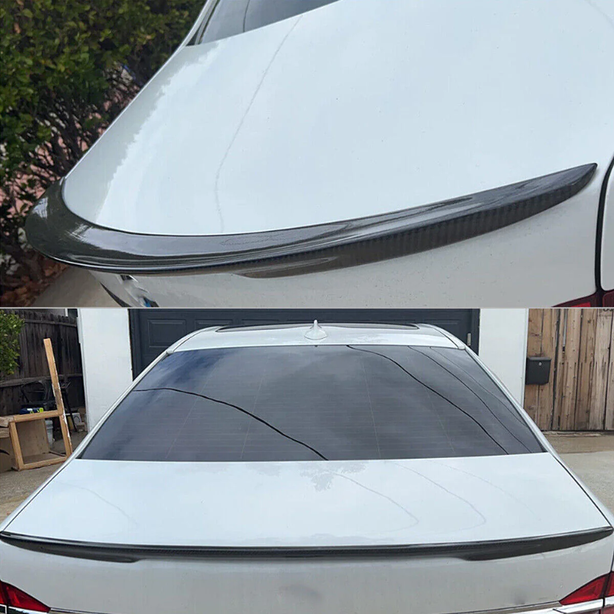 Carbon Fiber Look Highkick Spoiler For BMW 7 Series G11 G12 2016-2023 - Image 3