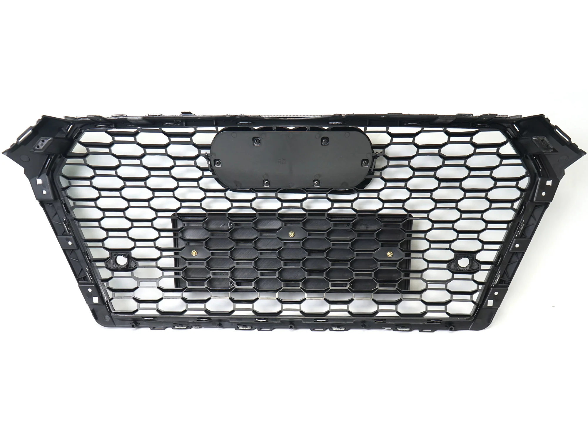 Carbon Fiber Look Honeycomb Front Bumper Grille for Audi A4 S4 B9 2017-2019 RS4 Style - Image 9