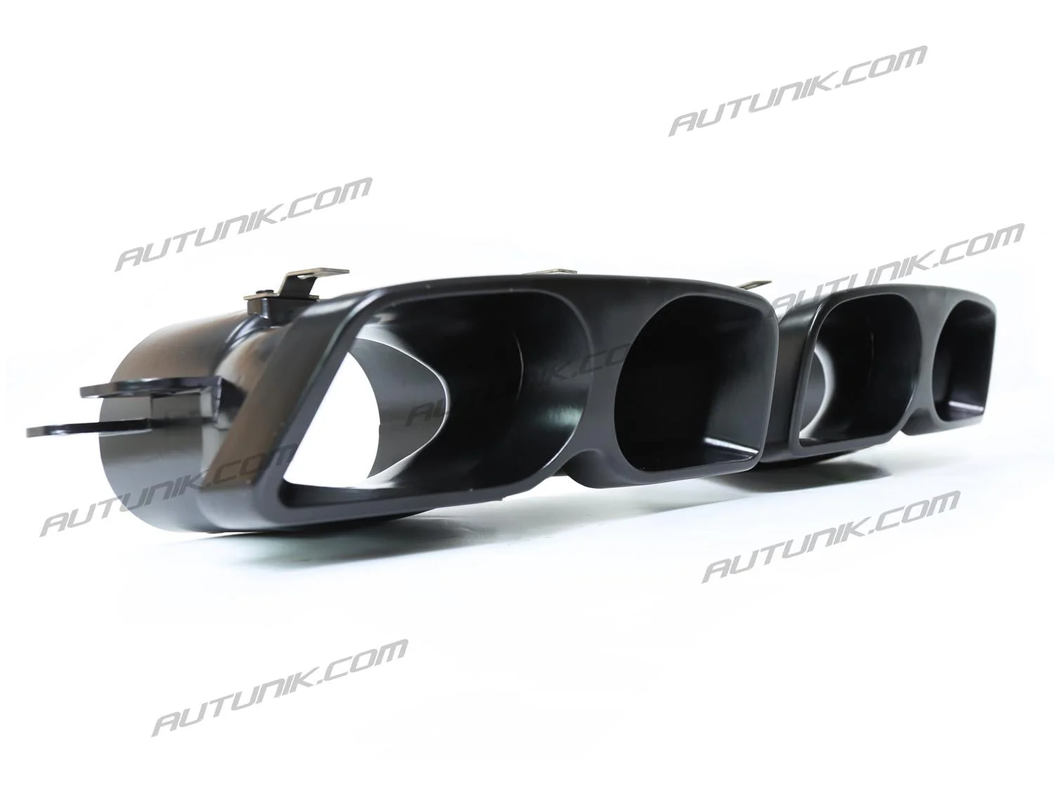 Carbon Fiber Style Rear Diffuser+ Black Exhaust Tips for 2015-2021 Mercedes W205 C300 C450 C43 C300 Sedan AMG Bumper - Image 11