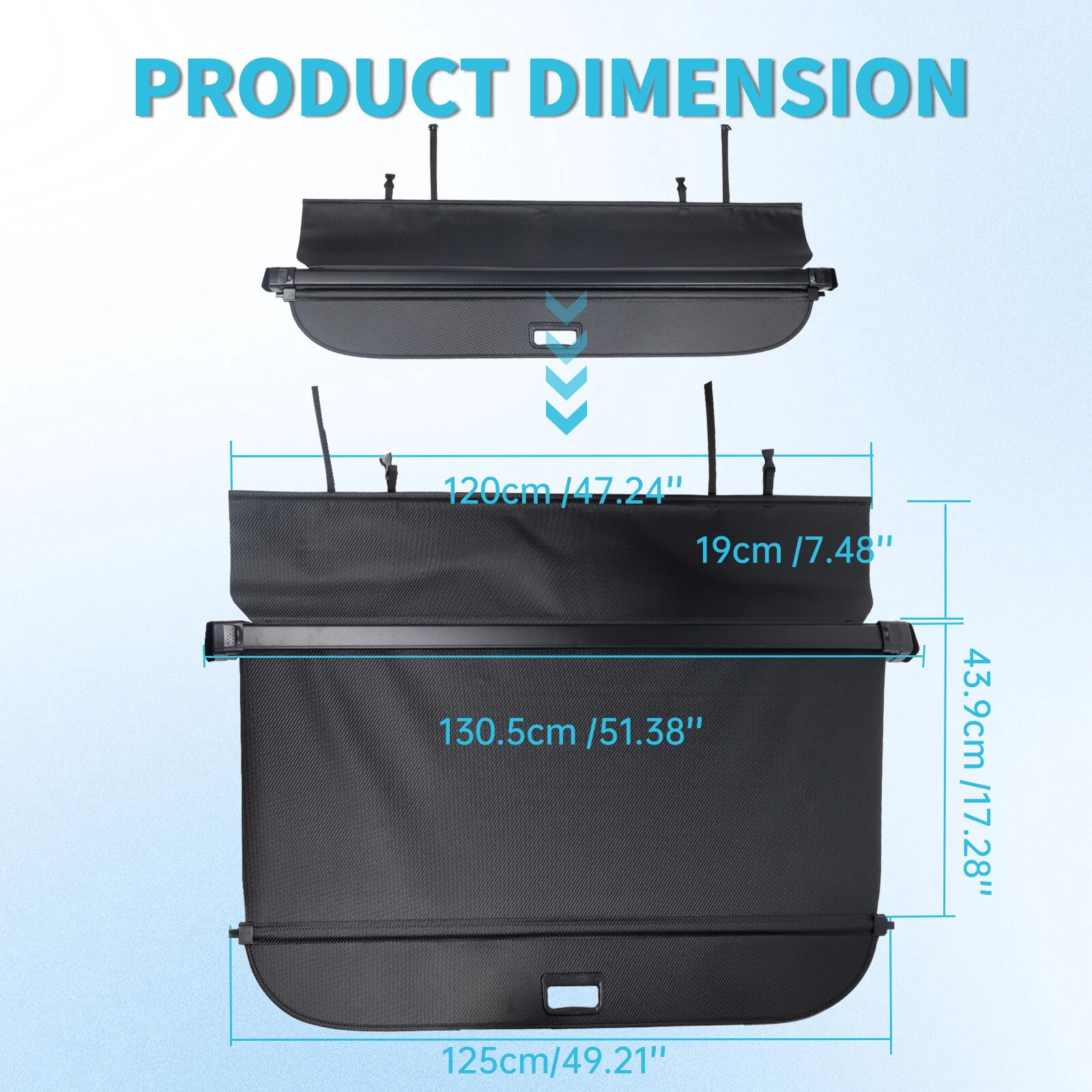 Carbon Fiber Look Retractable Cargo Cover For Subaru Forester 2019–2024 Rear Trunk Shade - Image 5